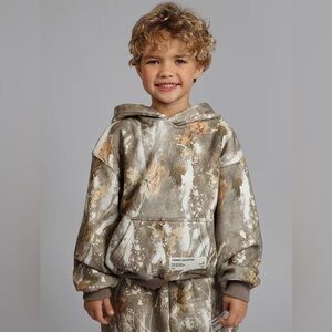 Comfrt Adirondack Camo Kids Hoodie - XS